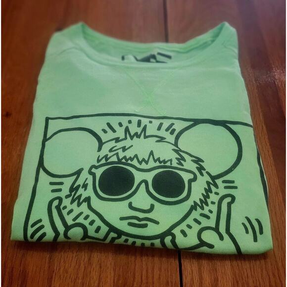 🌈 Vintage Authentic Keith Haring Andy Warhol Pop Art Andy Mouse Shirt Rare!! - Picture 4 of 14